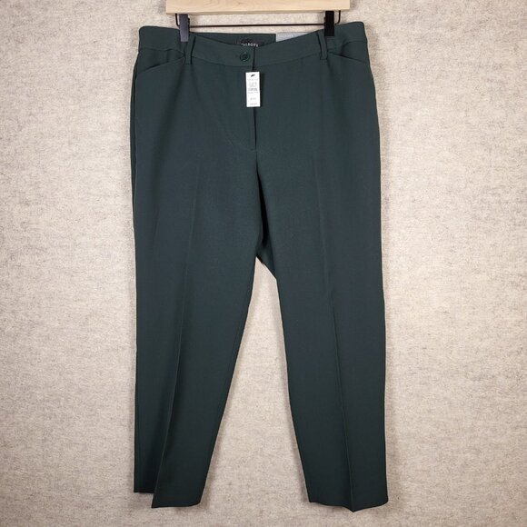 Talbots Womens Slacks Plus Size 16W, High Waist, Green, NWT ✨️ - Picture 2 of 15